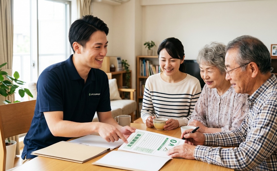 見積無料！作業完了後の追加費用は一切なし！